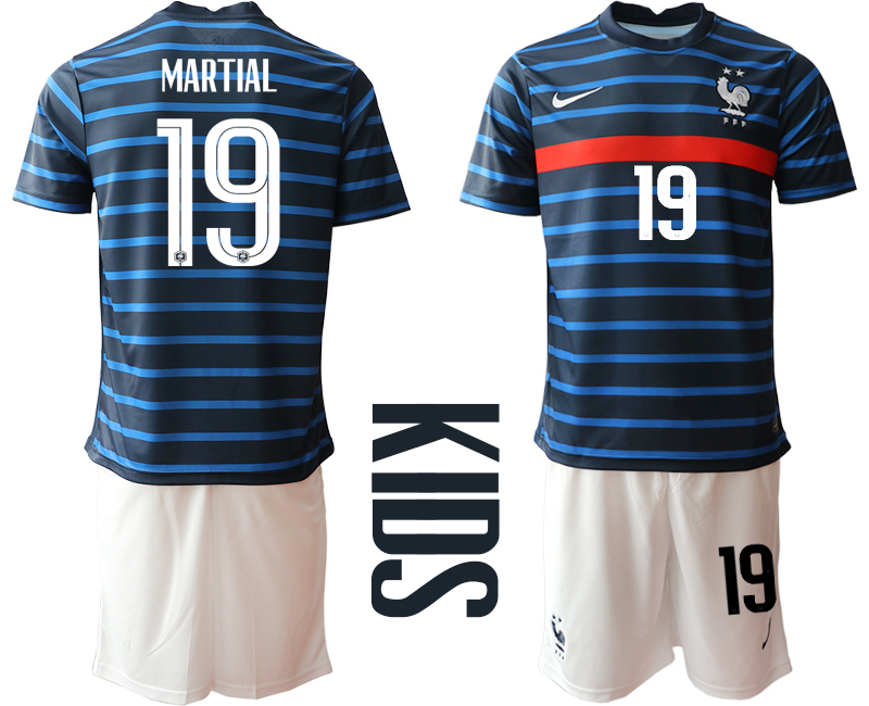 2021 France home Youth #19 soccer jerseys->youth soccer jersey->Youth Jersey